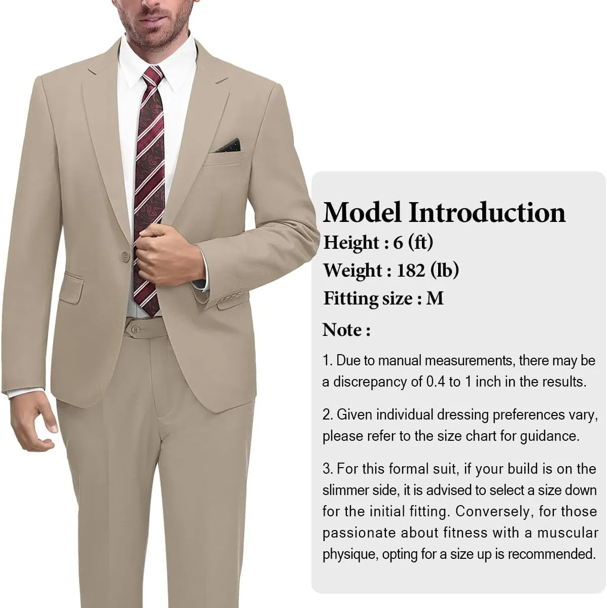 2 Piece Men's Suit One Button Slim Fit Suit for Men Solid Color Blazer and Pants Tie and Square Wedding Business Party