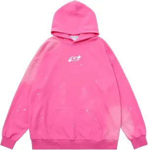 Aelfric Eden Hoodies Splash-ink Washed Hoodie Casual Oversized Hooded Pullover Sweatshirts Trendy Outfits