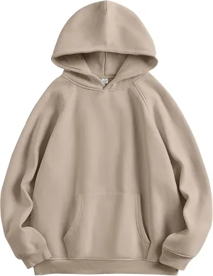 ANRABESS Women Hoodies Oversized Fleece Long Sleeve Comfy Casual Basic Pullover Sweatshirts 2025 Fall Outfits Y2K Clothes