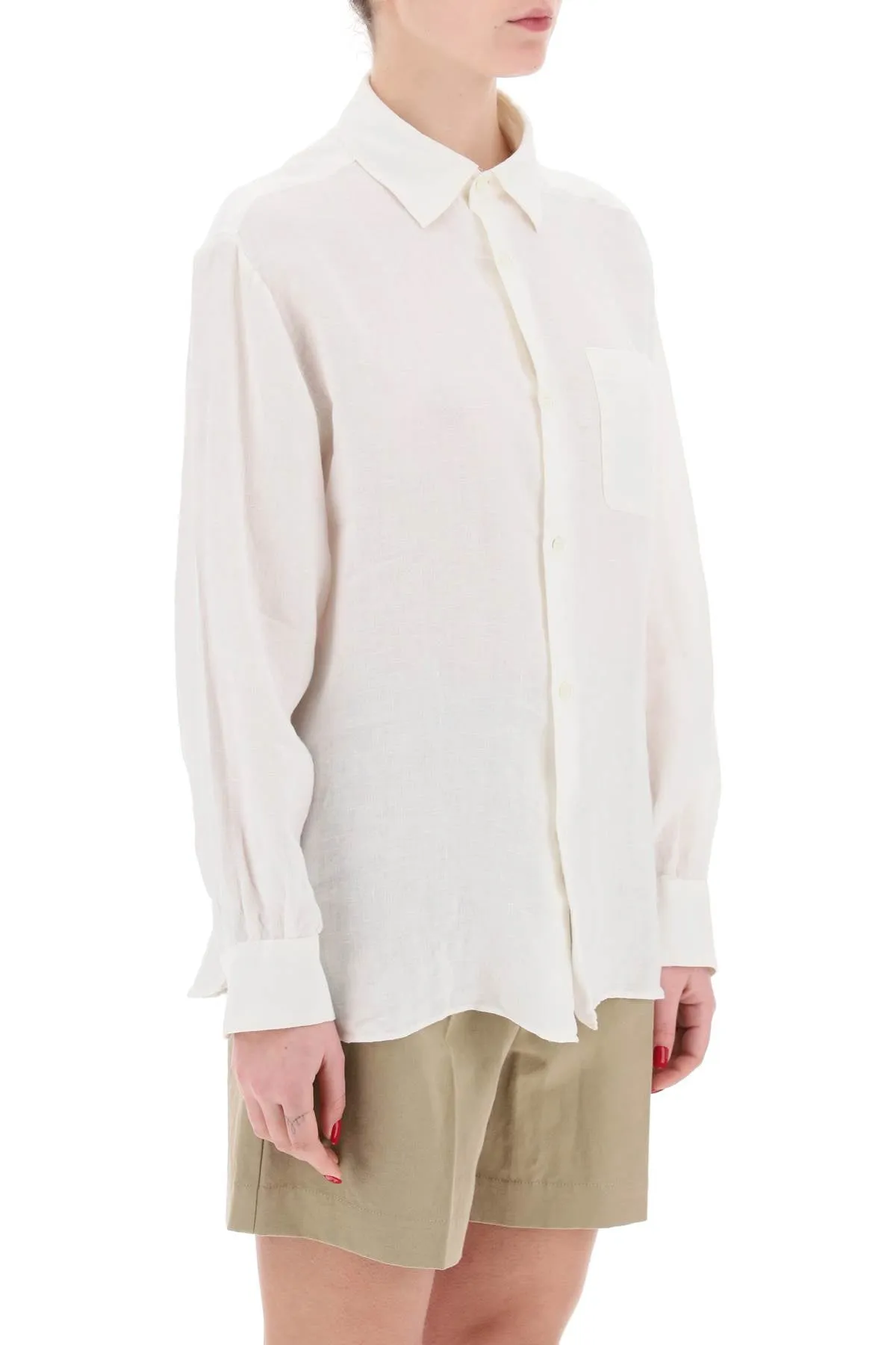 A.p.c. linen sela shirt for