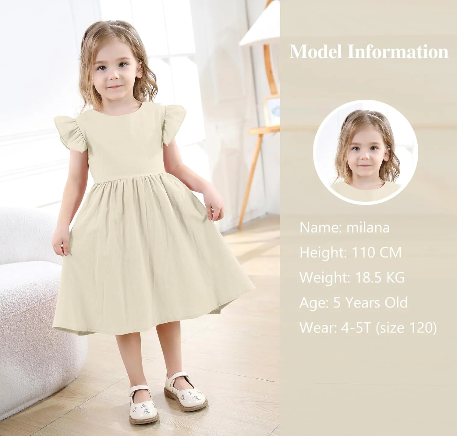 Baby Girl Toddler Dress Girls Summer Dresses Cotton Sleeveless Halter Tie Back Kid Ruffle Sundress Casual Party Beach