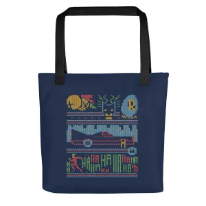 Bat Christmas Sweater Tote Bag