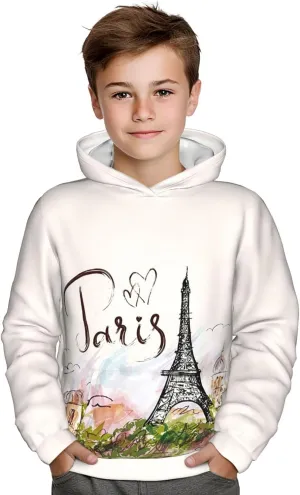Boy'S Sweatshirt Fleece Hoodie Cotton Blend Hooded Sweatshirt Plush Pullover Hoodie Size For Boys And Girls