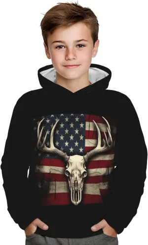 Boy'S Sweatshirt Fleece Hoodie Cotton Blend Hooded Sweatshirt Plush Pullover Hoodie Size For Boys And Girls
