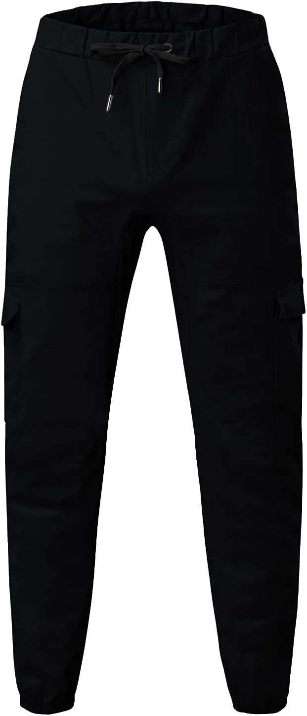 Cargo Pants for Men,Hiking Joggers Pants Cotton Drawstring Cargo Outdoor Pants Twill Track Jogging Sweatpants