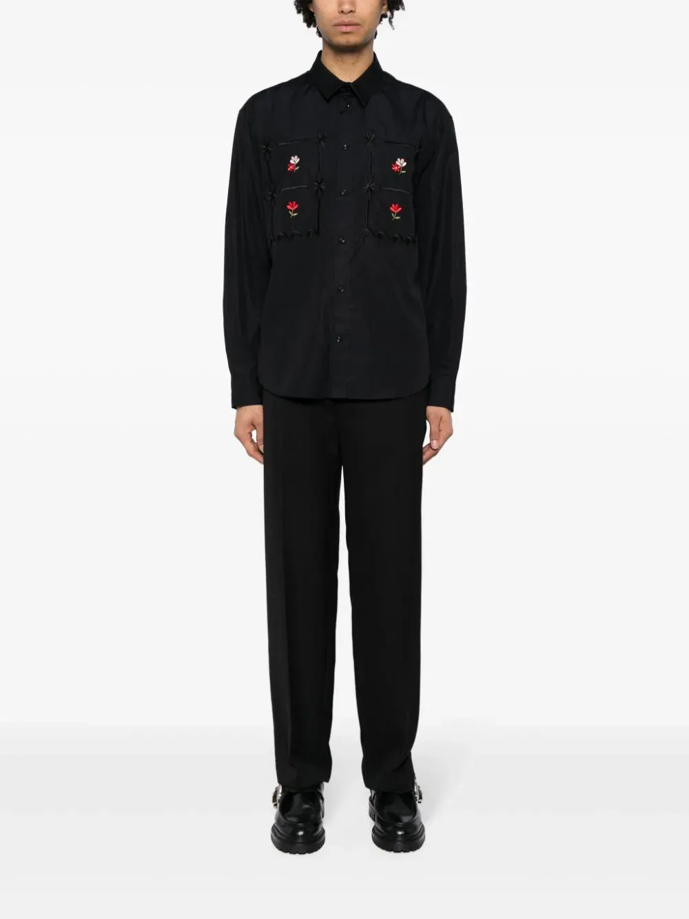 Classic Fit Shirt W Cake Embroidery