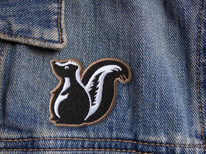 Clearance Iron on Patch - Skunk Patch - Embroidered Patches