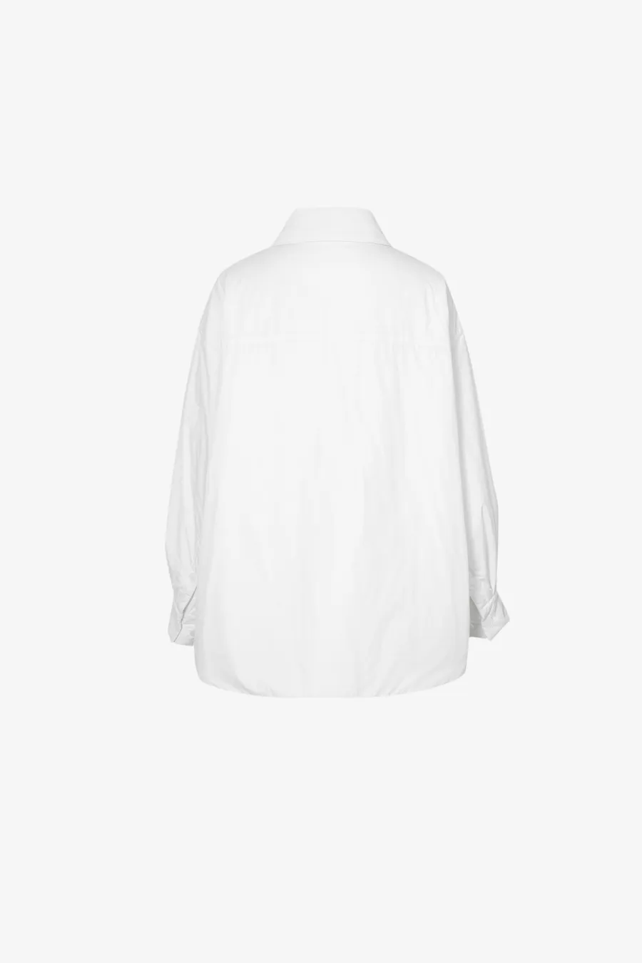 Collared White Puffer Jacket