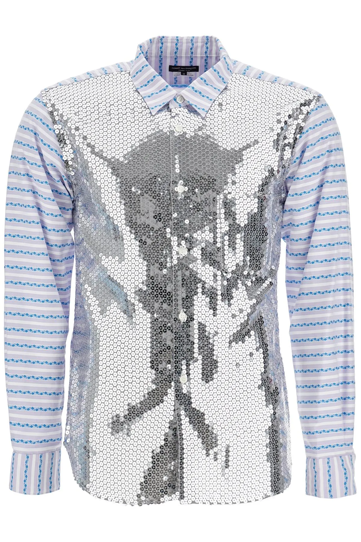Comme Des Garcons Homme Plus Jacquard Shirt With Sequ