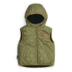 Crywolf Reversible Yeti Vest - Fern/Black