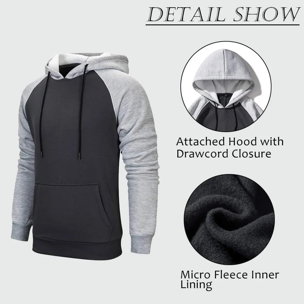 DUOFIER Hoodies for Men Pullover Hooded Sweatshirt with Kange Pocket