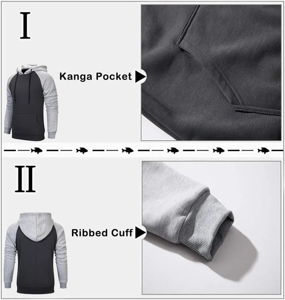 DUOFIER Hoodies for Men Pullover Hooded Sweatshirt with Kange Pocket