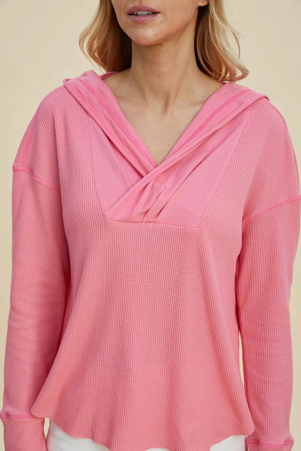 Elevated Style: Double Take High-Low Dropped Shoulder Hoodie