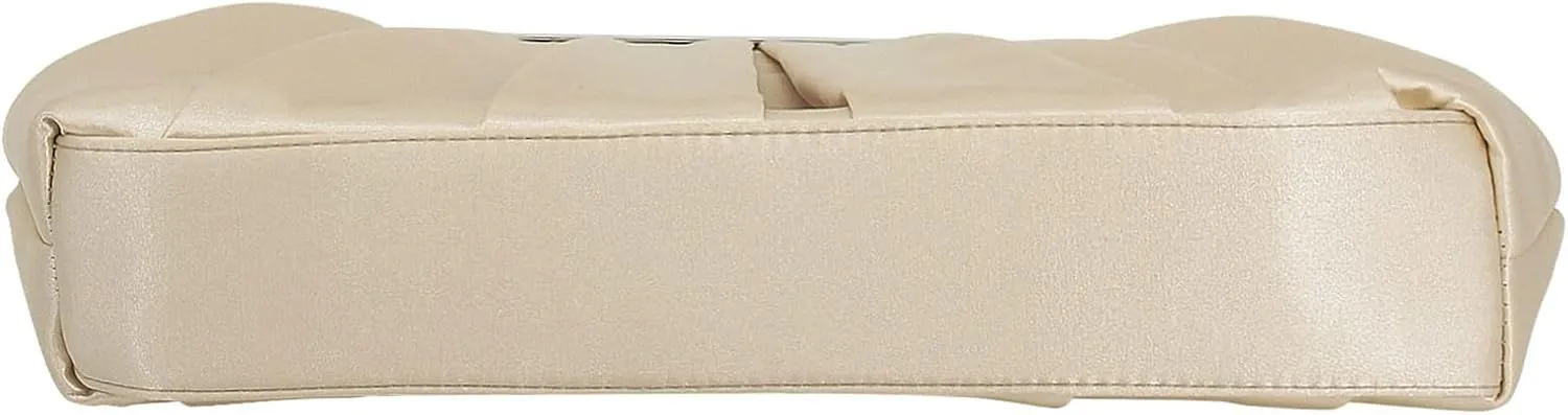 Evening Bag for Women Elegant Pleated Satin Clutch Purses Classy Handbag with Detachable Chain for Wedding Party Prom