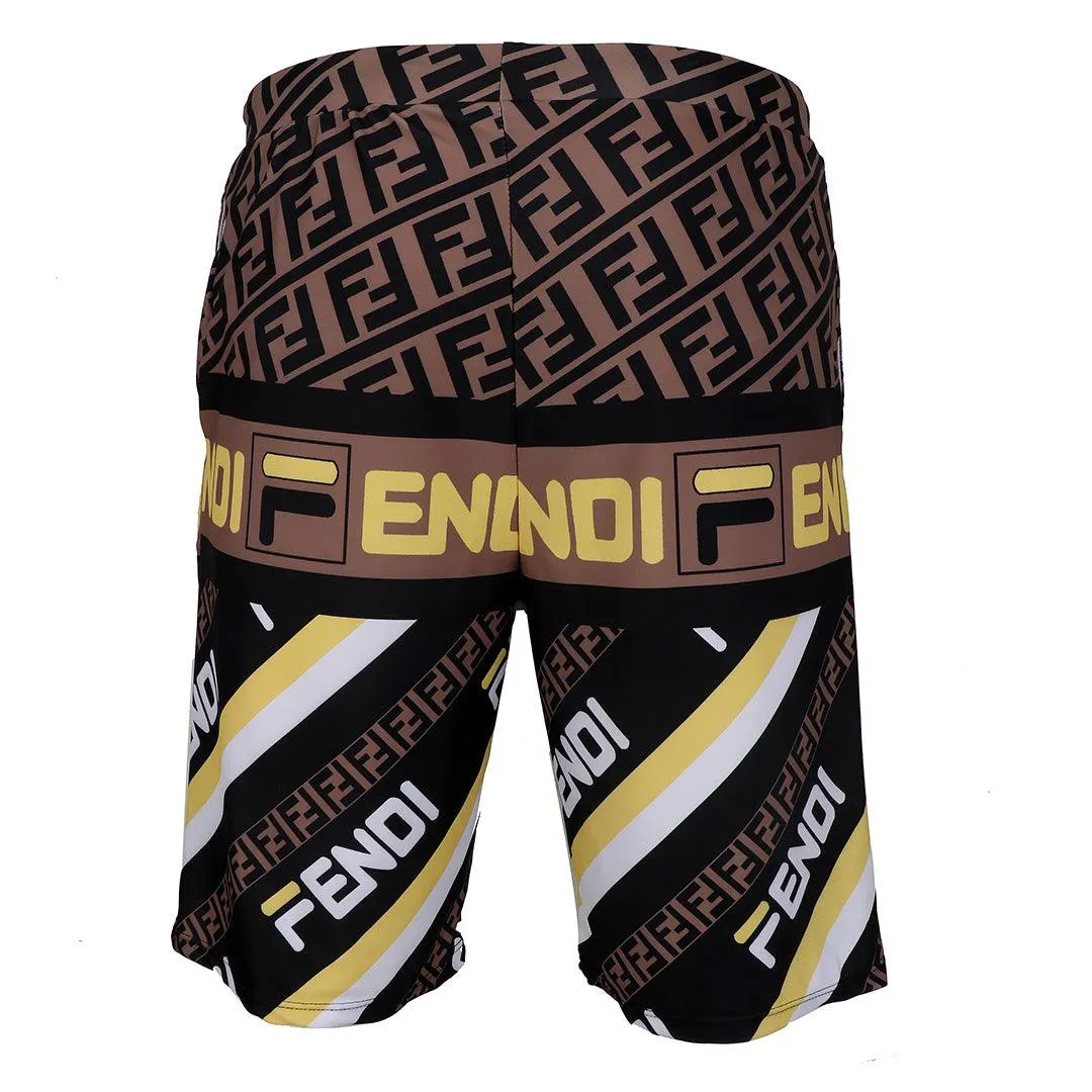 Fendi Blocked Colors Lightweight Short-Multi Color