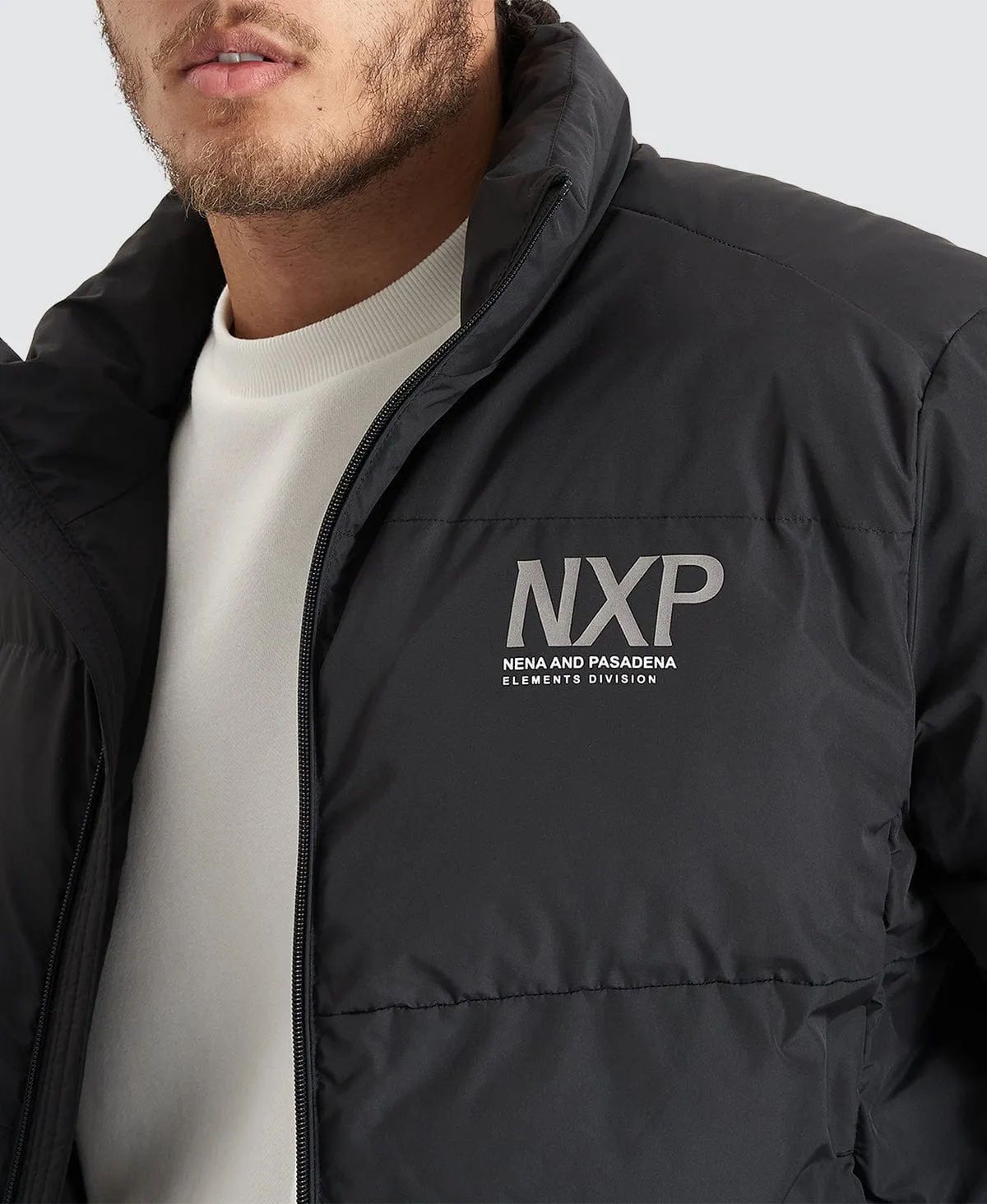 Forfeit Puffer Jacket Jet Black