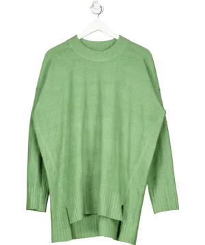 Free People Green Phoebe Soft Knit Wool blend jumper UK M