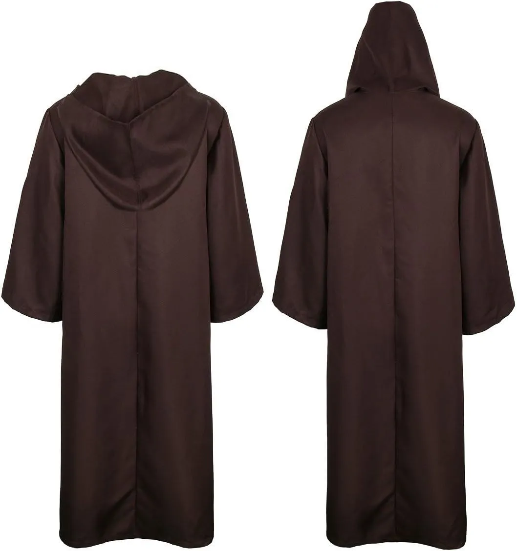 Golden Service Adult Halloween Costume Tunic Hoodies Robe Cosplay Capes