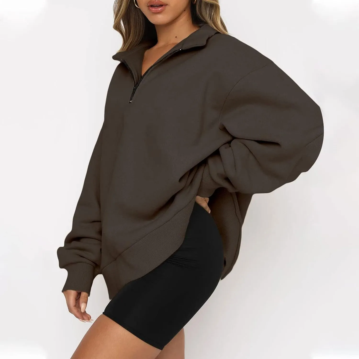 Half Zip Pullover Women Alaska Eagles Letter Print Graphic Sweatshirts for Women Long Sleeve Fall Tops