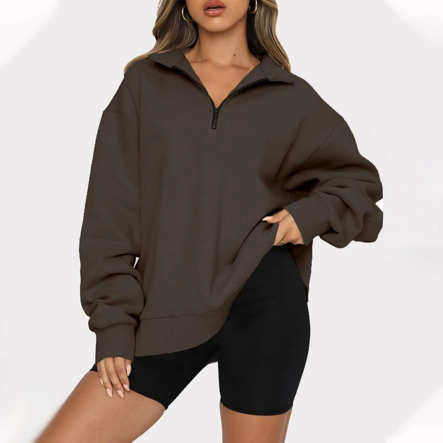 Half Zip Pullover Women Alaska Eagles Letter Print Graphic Sweatshirts for Women Long Sleeve Fall Tops