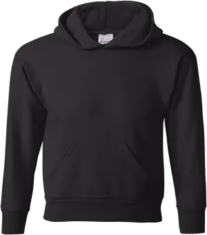 Hanes boys Youth ComfortBlend EcoSmart Pullover Hoodie(P473)-Black-M