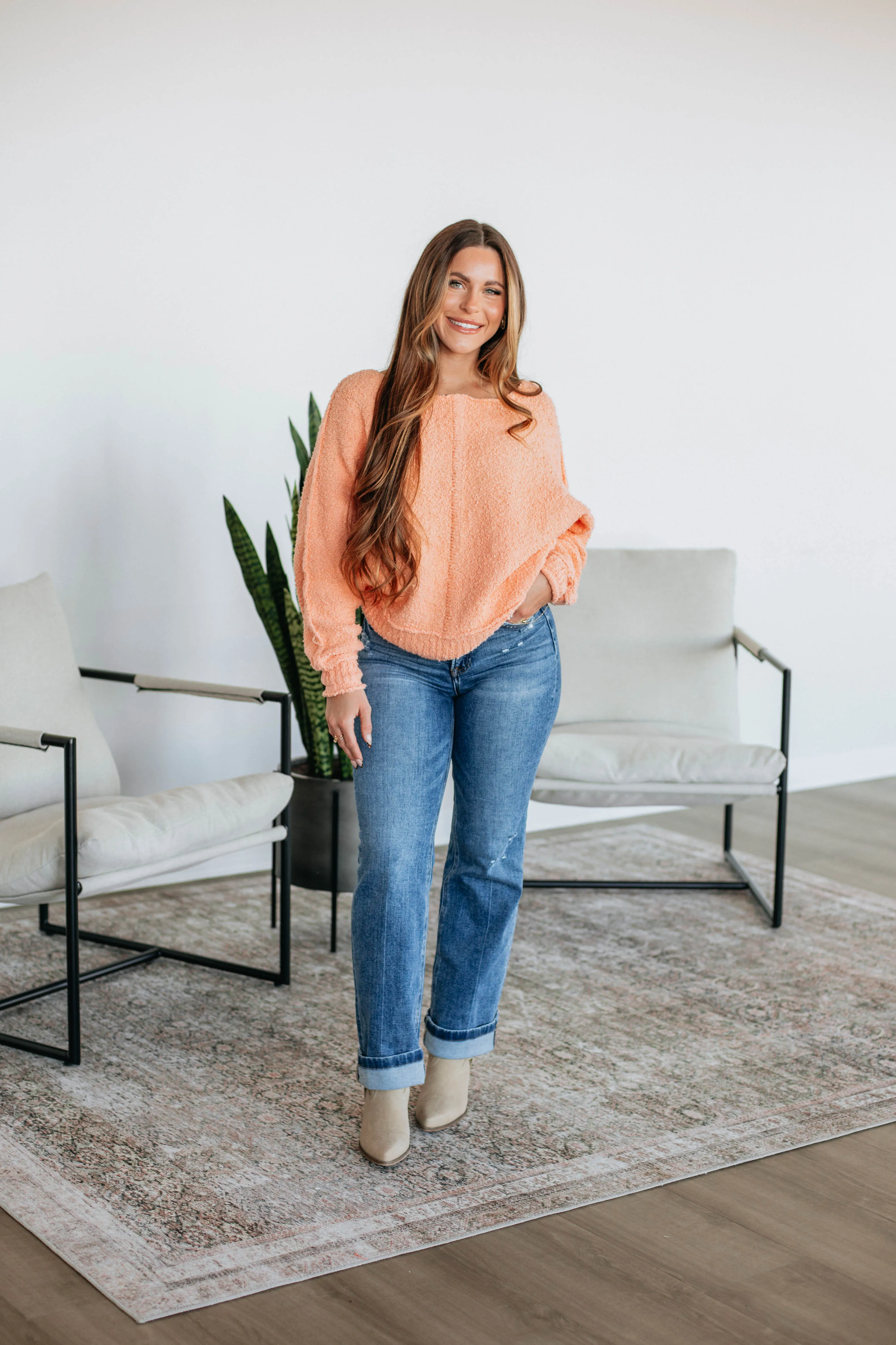 Haven Sweater - Dusty Coral