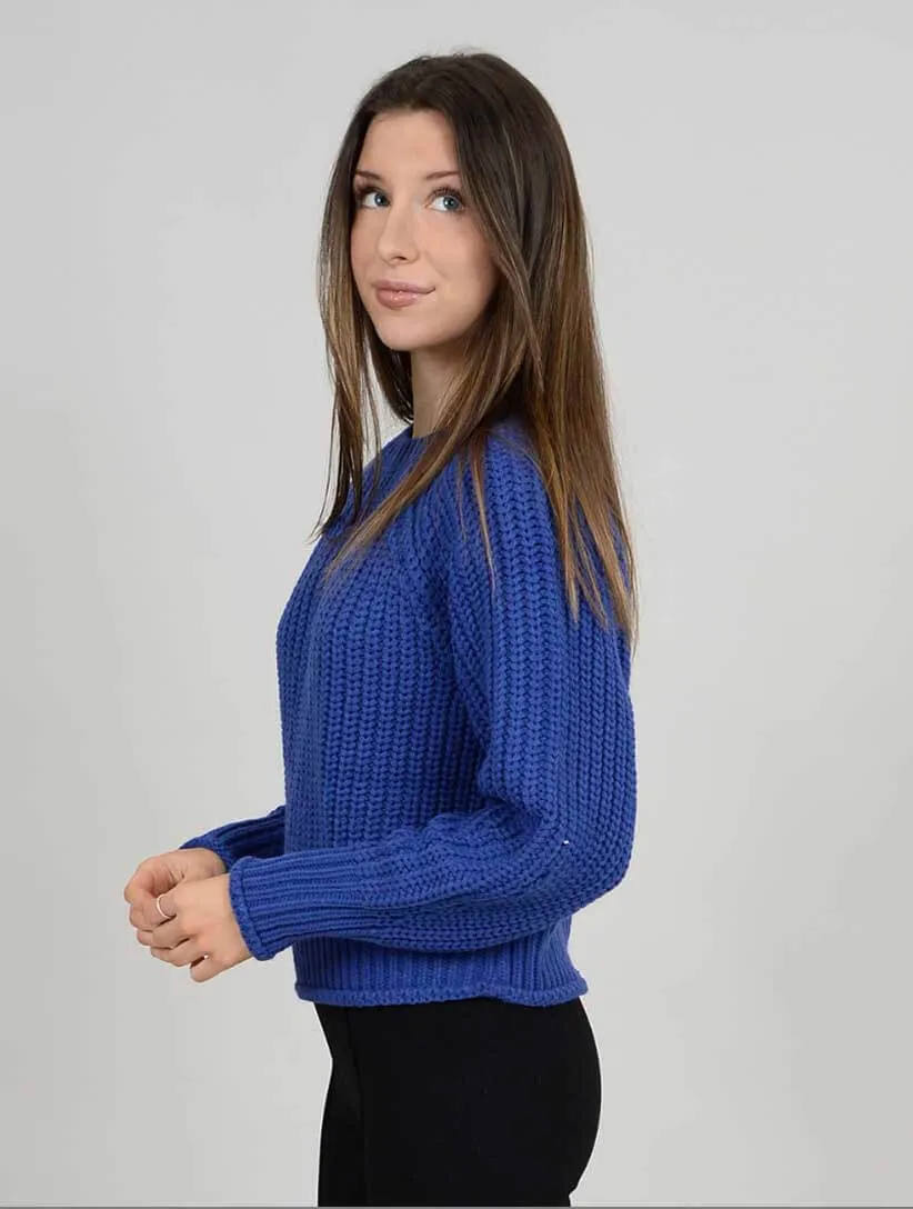 Hifza Long Raglan Sleeve Crew Neck | Cosmic