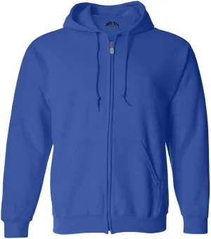 Joe's USA Men's Full Zipper Hoodies - Hooded Sweatshirts in 25 Colors. Sizes S-5XL