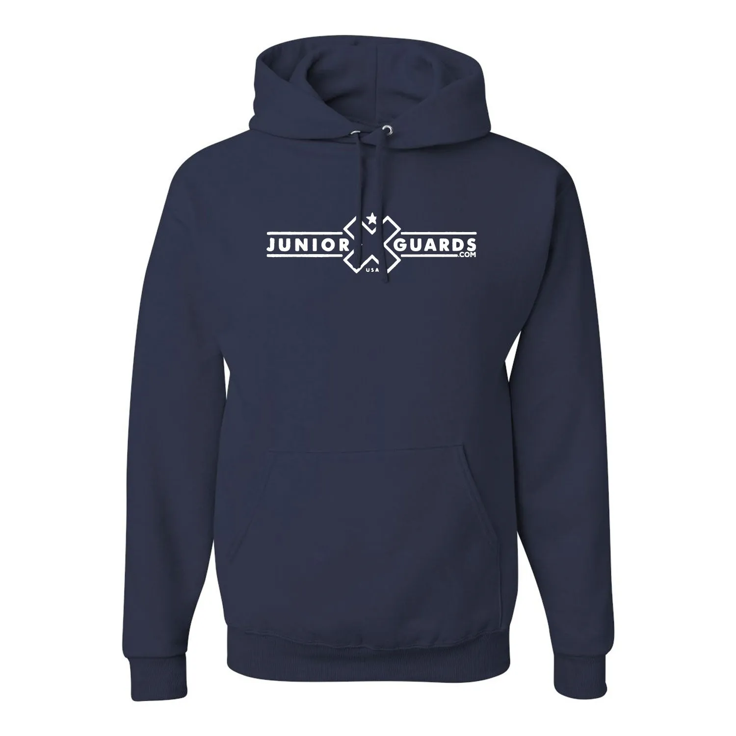 Jr. Guards Bar Logo Hooded Pullover Sweatshirt Cotton/Polyes