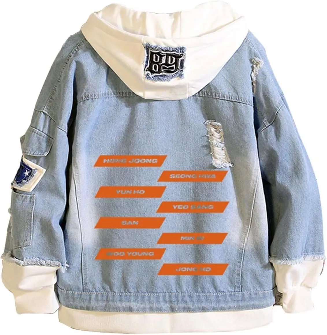 KPOP Stray Kids Hoodie Denim Jacket Jean Coat Hoodies