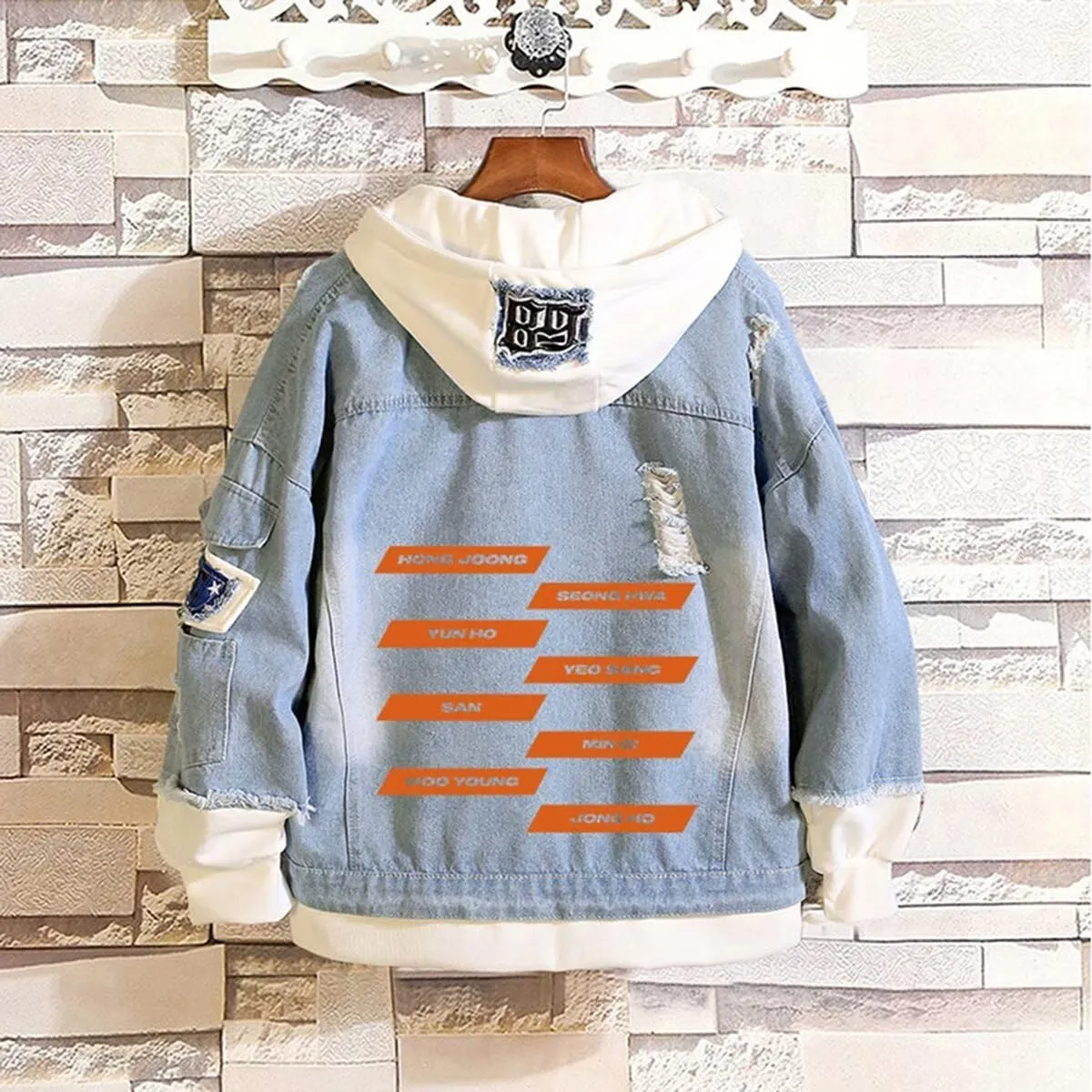 KPOP Stray Kids Hoodie Denim Jacket Jean Coat Hoodies