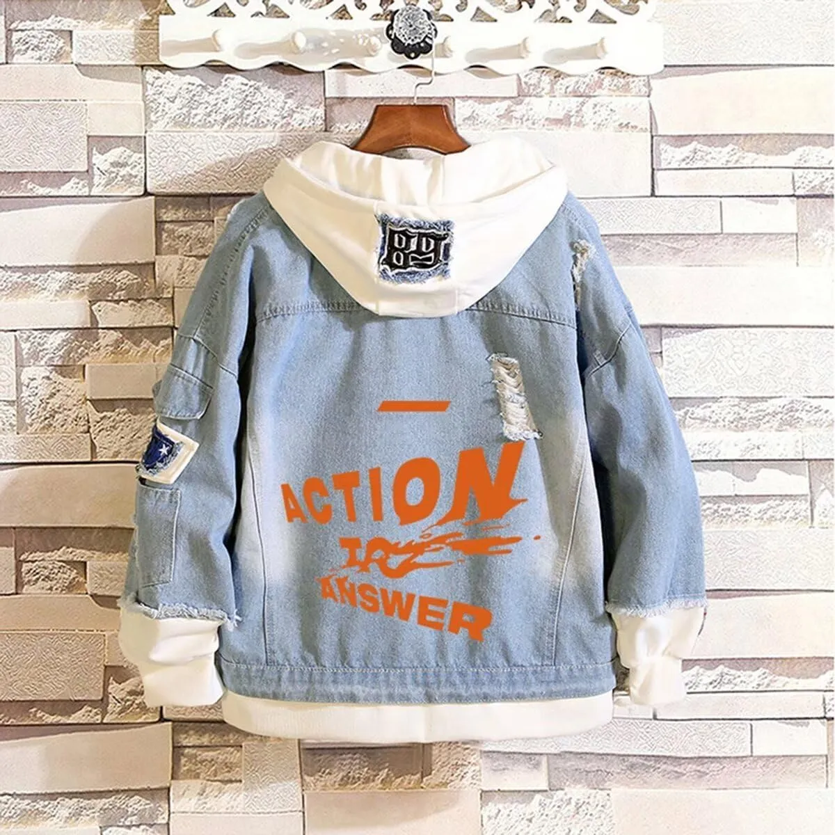 KPOP Stray Kids Hoodie Denim Jacket Jean Coat Hoodies