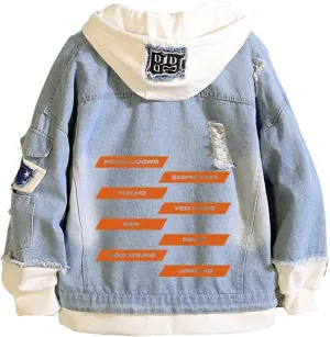 KPOP Stray Kids Hoodie Denim Jacket Jean Coat Hoodies