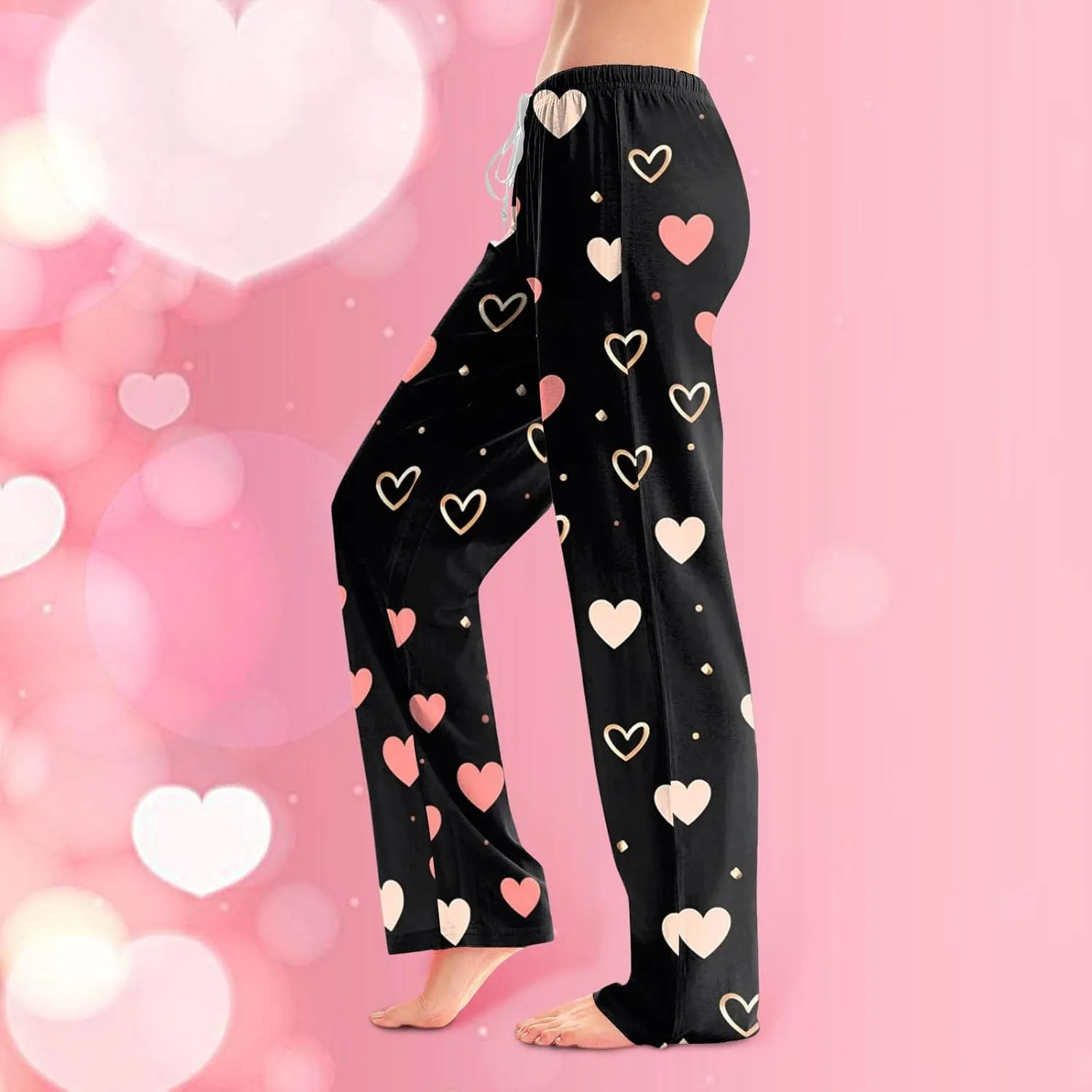 Ladies' 2025 Valentine Fashion Casual Printed Casual Pants Western Leggings