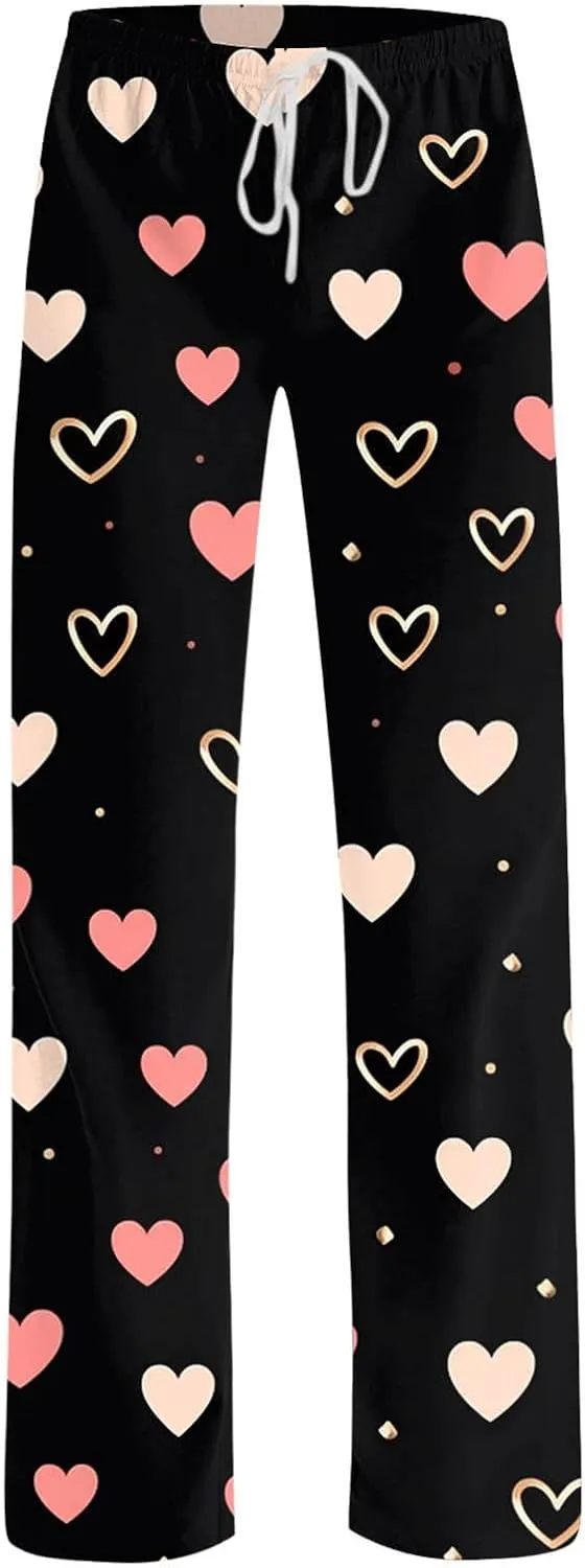 Ladies' 2025 Valentine Fashion Casual Printed Casual Pants Western Leggings