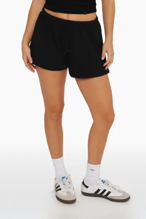 LIGHTWEIGHT SWEATS MINI SWEAT SHORTS - ONYX