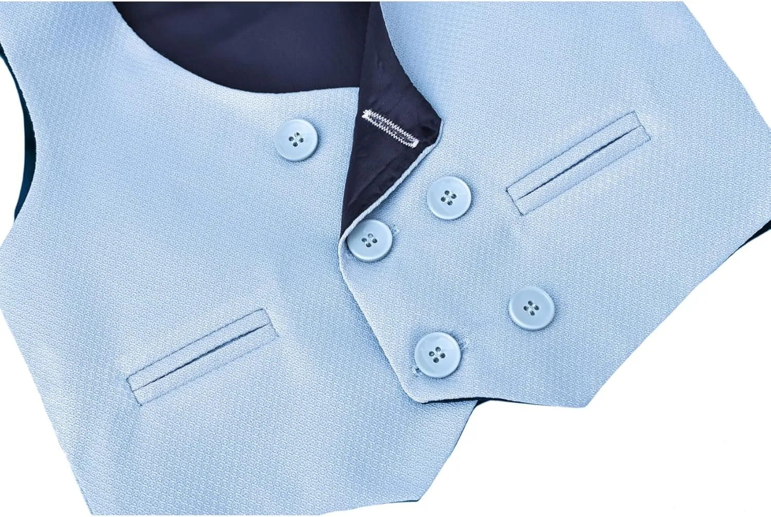 Lilax Toddler & Little Boys Suit Set, Formal Suit Vest, White Dress Shirt, Dress Pants and Bowtie 4 Piece Suit Set