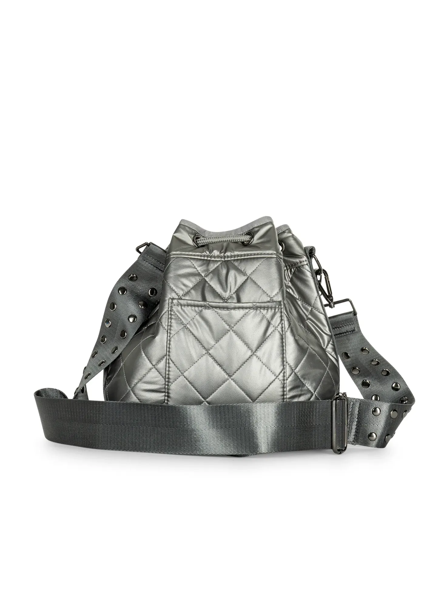 Lindsey Puffer Bucket Bag [Iron]