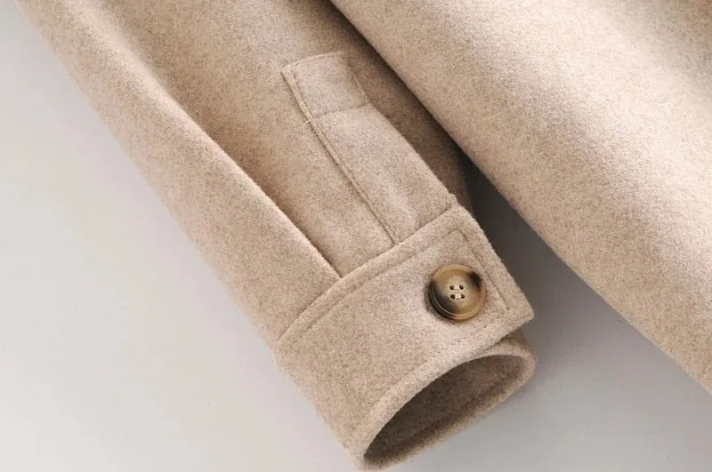 LOOSE WOOLEN OVERCOAT