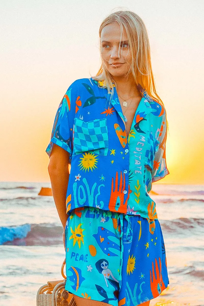 Love Peace Art Shorts