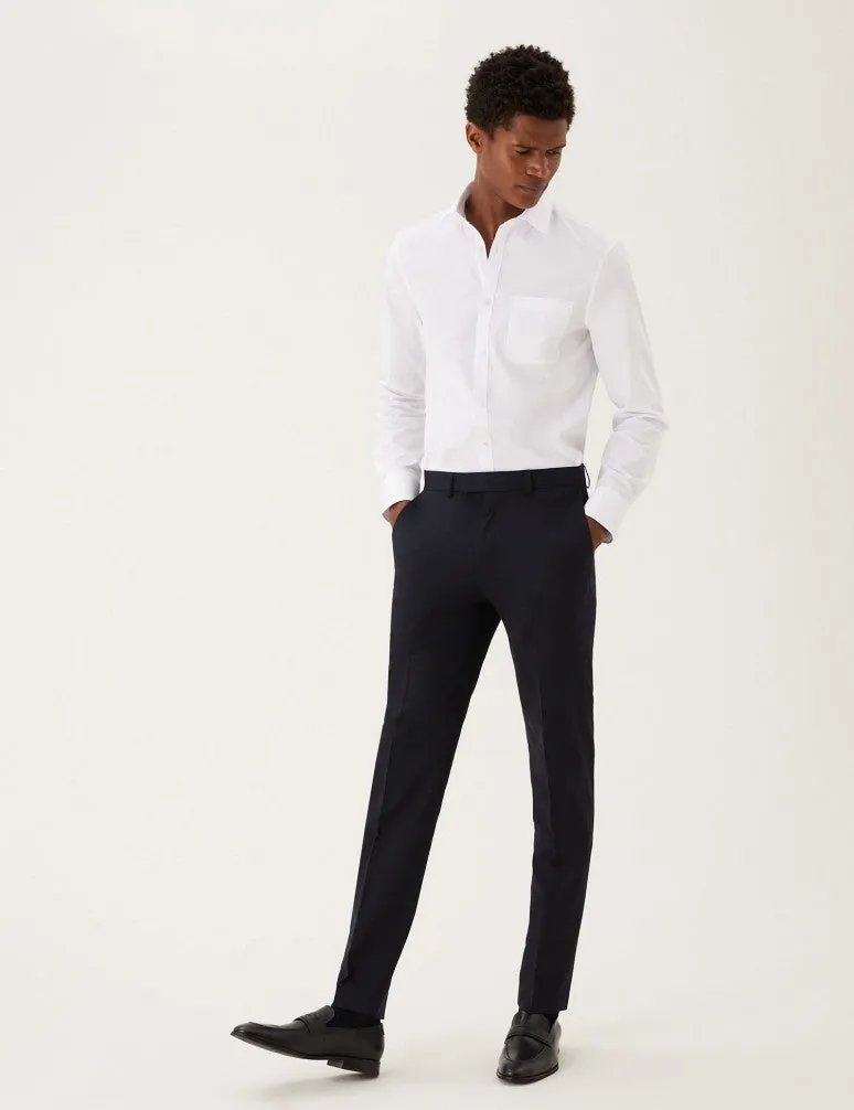 M&S Mens L/S ( 65-35% ) Plain Formal Shirt T11/2320X
