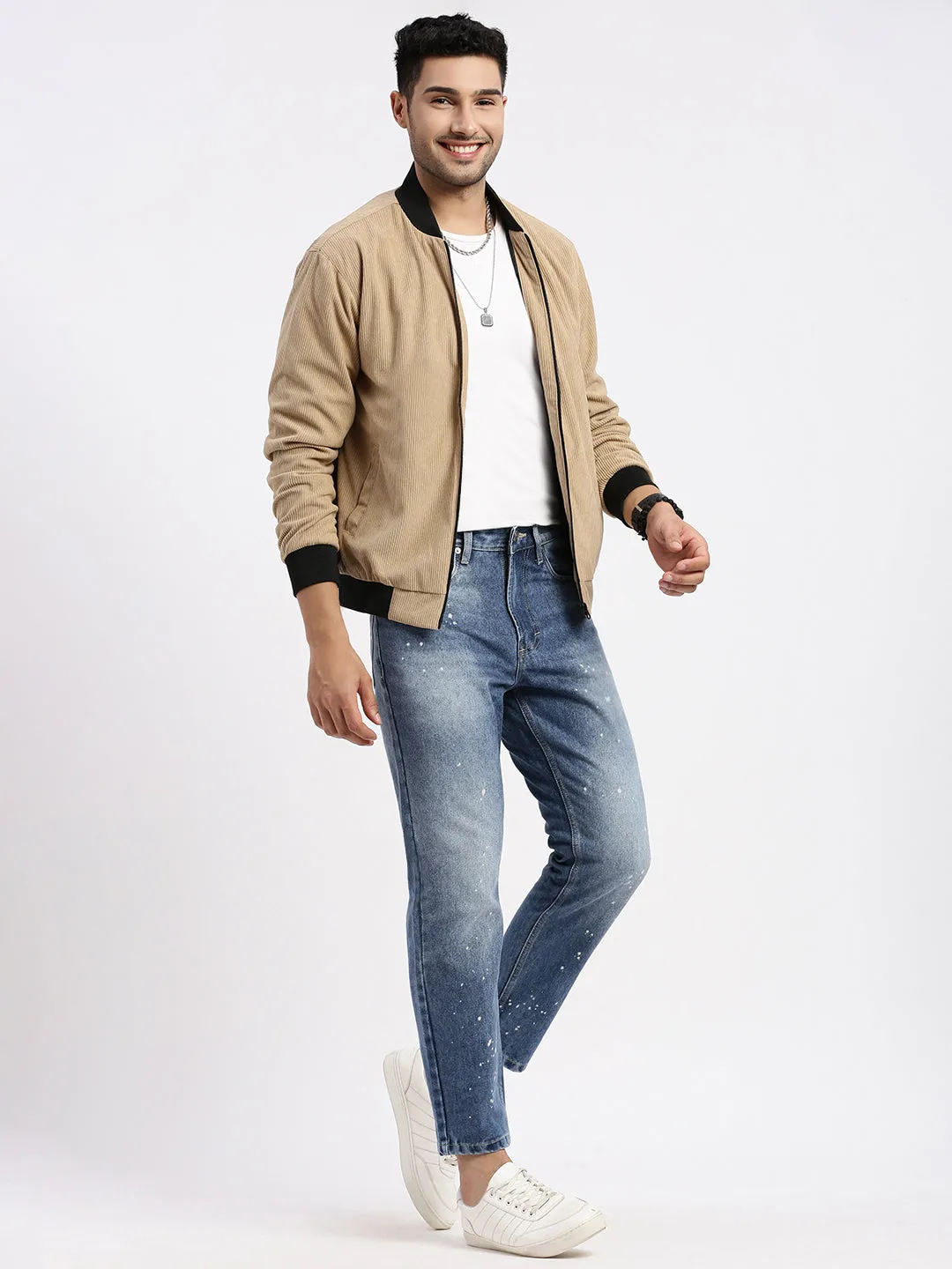 Men Brown Bomber Jacket
