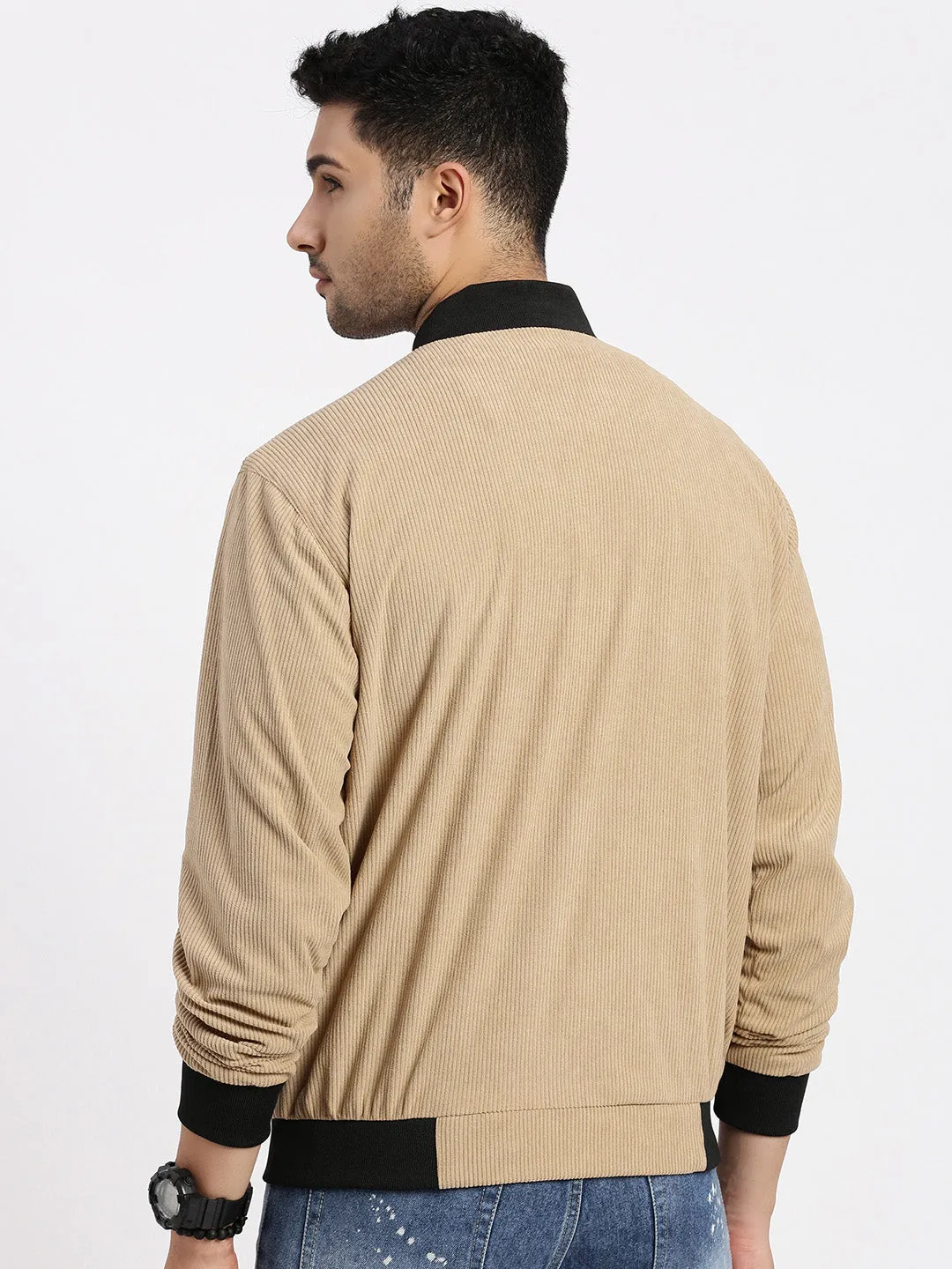 Men Brown Bomber Jacket