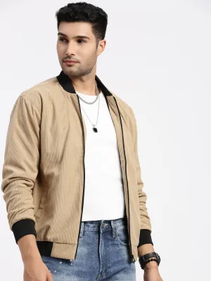 Men Brown Bomber Jacket