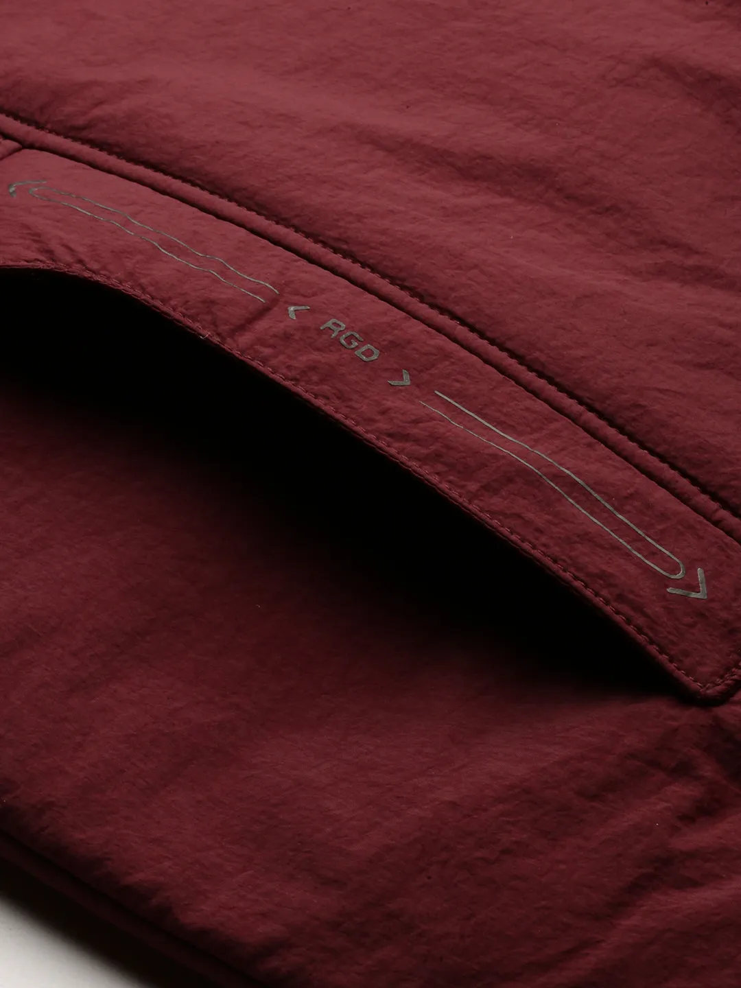 Men Maroon Bomber Jacket