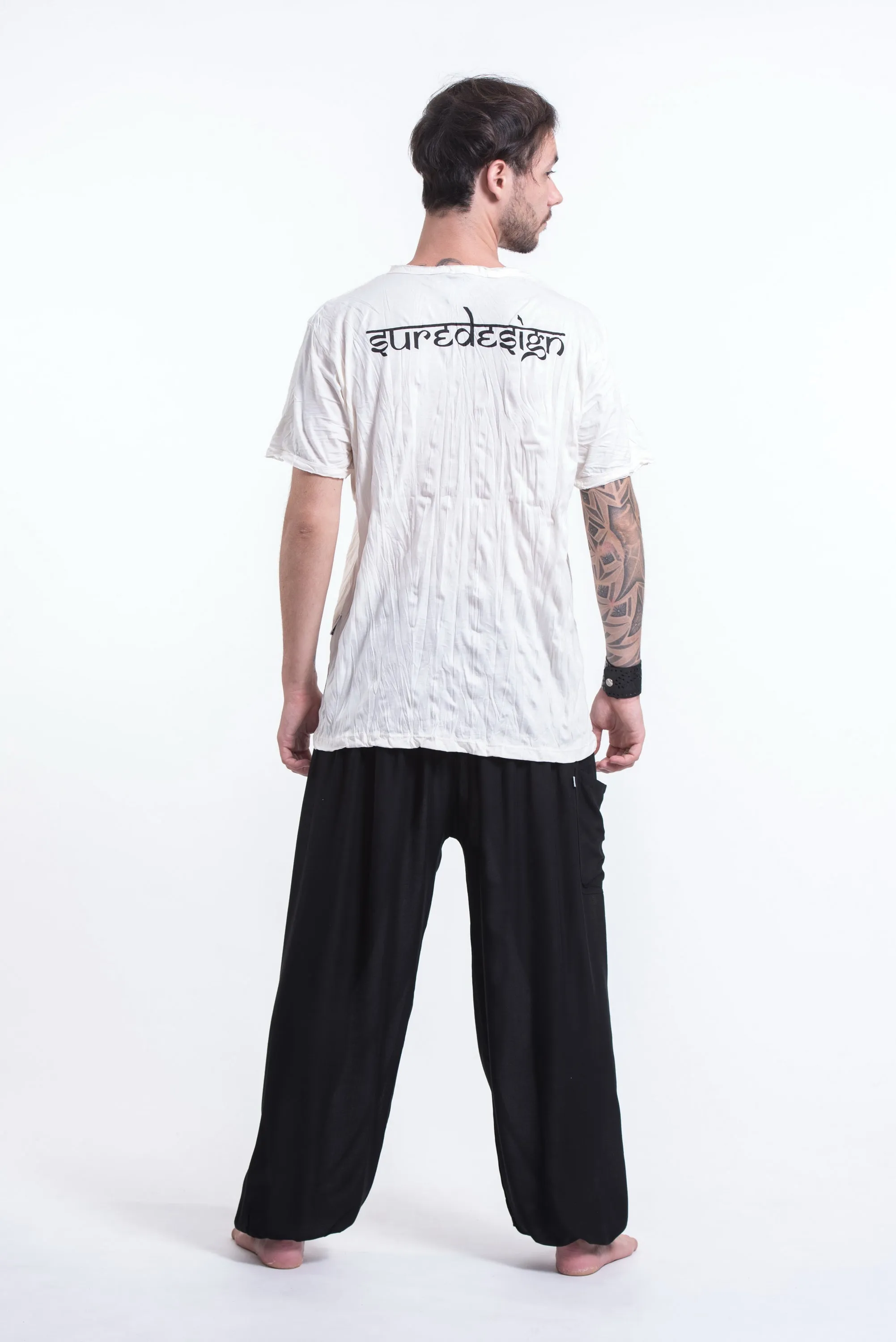 Mens See No Evil Buddha T-Shirt in White