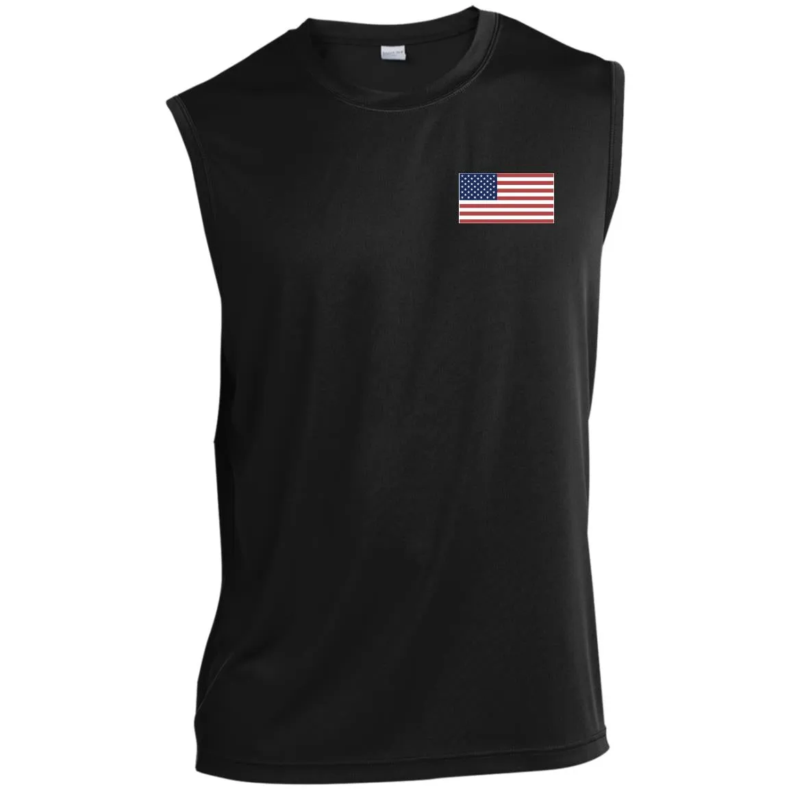 Men’s Sleeveless Performance Tee American Flag