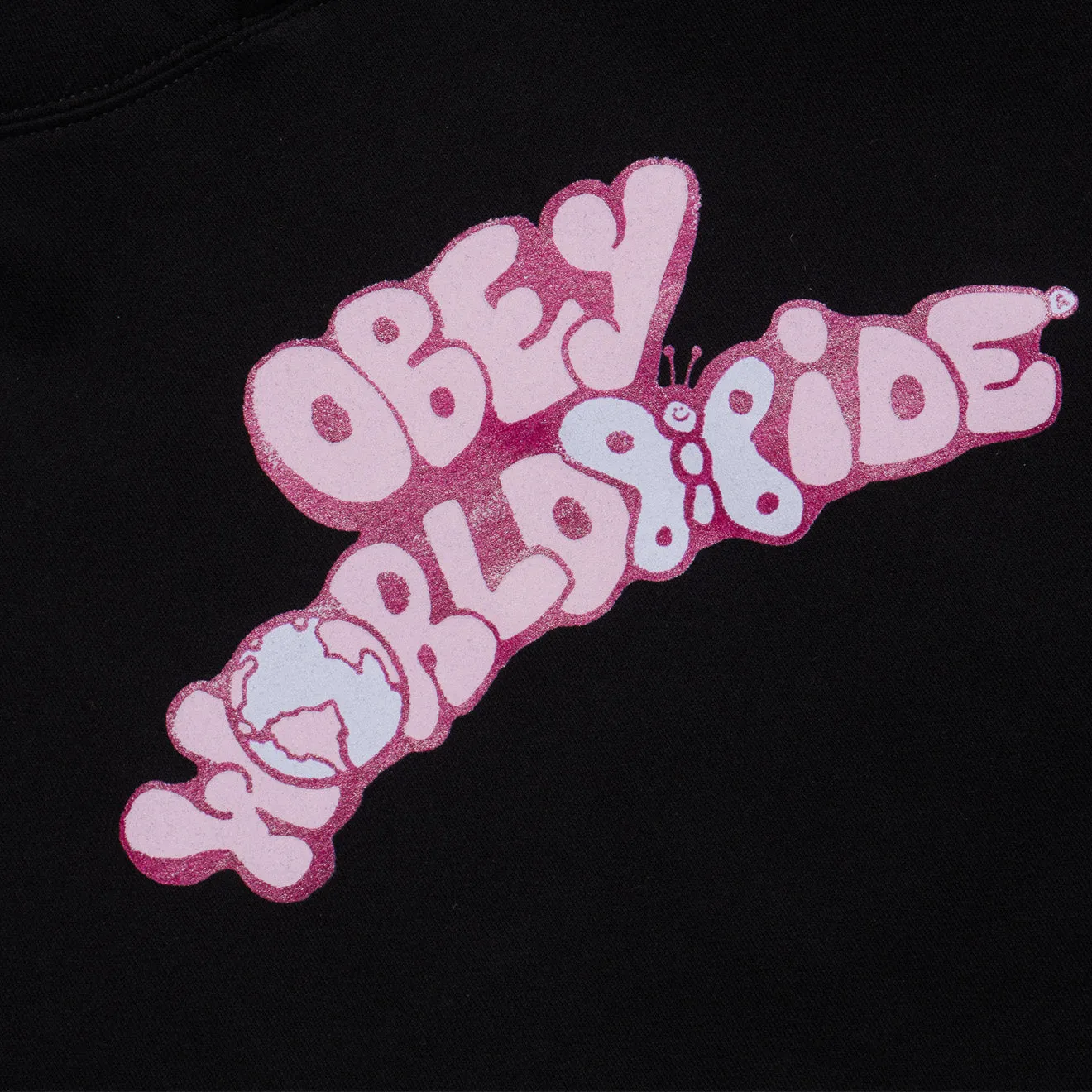 Obey Womens Worldwide Butterfly 2 Black