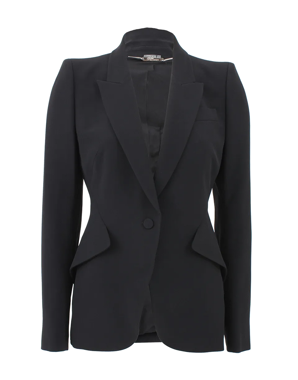 One Button Classic Blazer