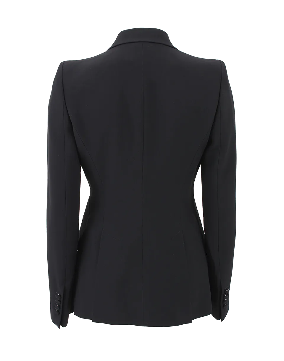 One Button Classic Blazer